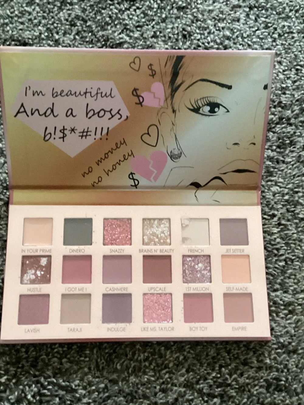 Boss Bisch Pink & Gold Eyeshadow Palette